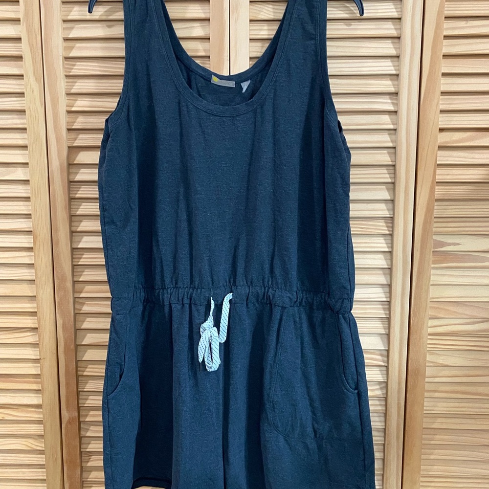Zella Charcoal Gray Sleeveless Romper